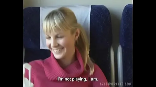 Big Czech streets Blonde girl in train energy Videos