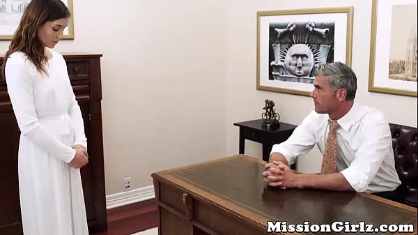 Big Mormon elder inspects virgin pussy before fingerfucking her energy Videos