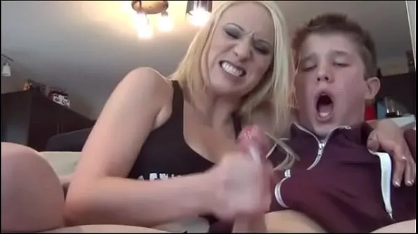 Big Lucky being jacked off by hot blondes energy Videos