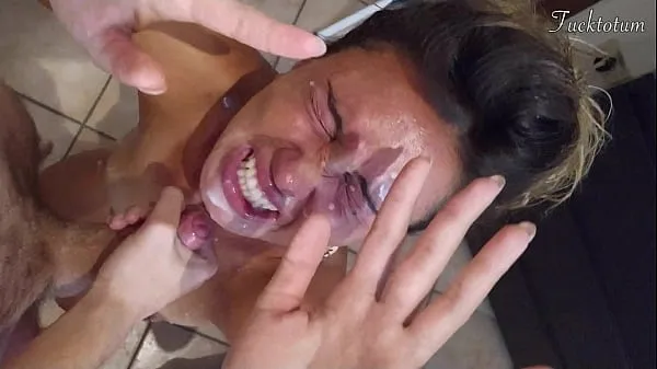 Big Girl orgasms multiple times and in all positions. (at 7.4, 22.4, 37.2). BLOWJOB FEET UP with epic huge facial as a REWARD - FRENCH audio energy Videos