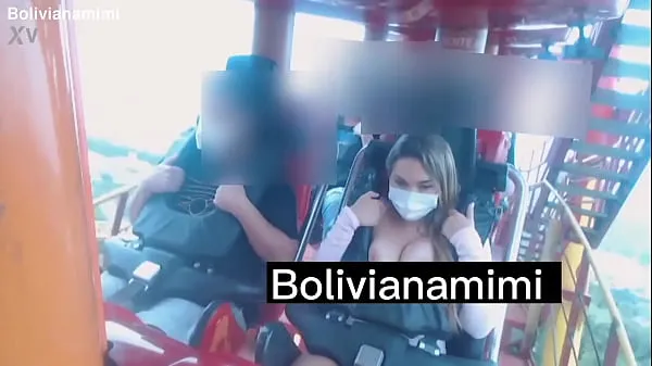 Catched by the camara of the roller coaster showing my boobs Full video on bolivianamimi.tv Video tenaga besar