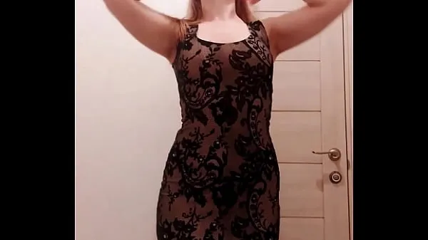 Big MILF in Dress Sucks Dildo and Caresses Wet Pussy in the Restroom energy Videos
