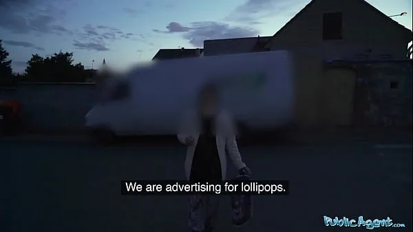 Video's met een groot Public Agent Chanel Kiss lollipop sucker is taken from behind after giving a worldclass blowjob energie