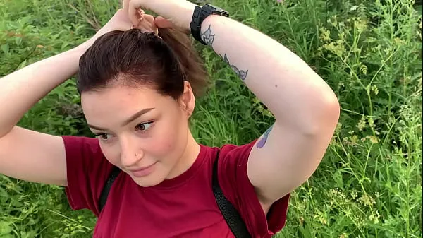 Big public outdoor blowjob with creampie from shy girl in the bushes - Olivia Moore energy Videos