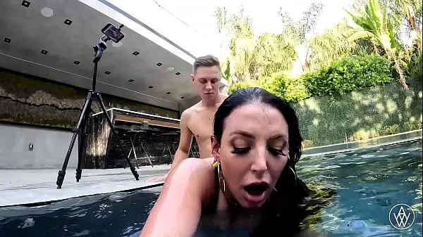 Big ANGELA WHITE - Busty Bikini Sex in the Pool energy Videos