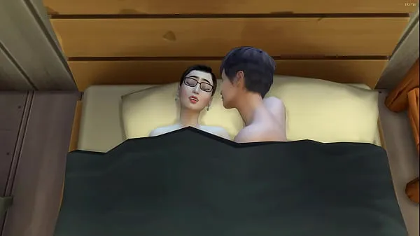 Suuret Japanese step mom and step son share the same bed on vacation in Spain - Asian stepson leaves his stepmother pregnant after he fucks her energiavideot